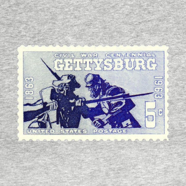 Gettysburg Stamp by The Civil War 1861-1865 A History Podcast